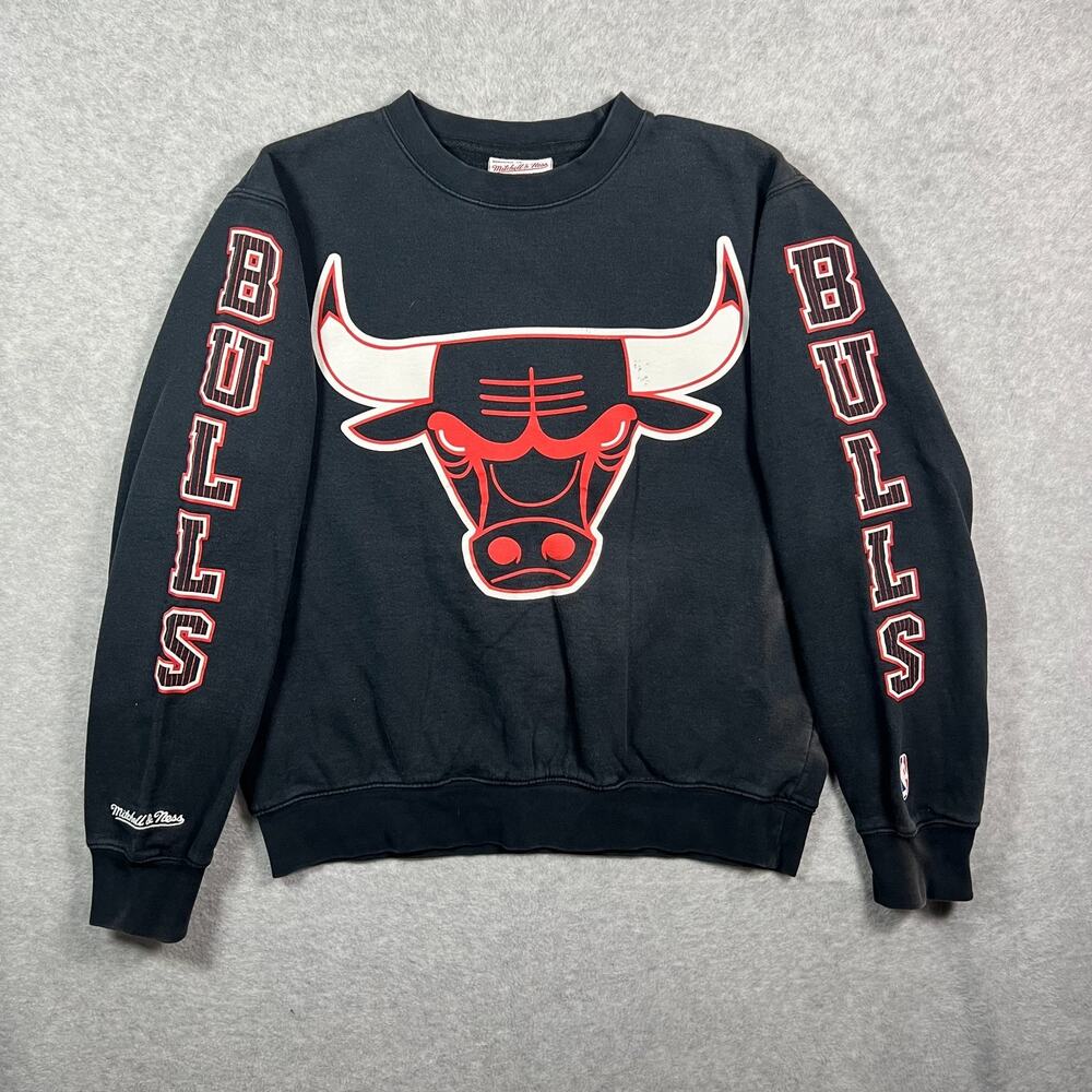 Mitchell & Ness Chicago Bulls Crewneck Sweater Men's Size Medium NBA Basketball